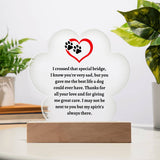 Dog Loss Memorial Acrylic Paw Plaque, Heartfelt Pet Remembrance Display, Great for Honoring Your Furry Friend, Compassionate Sympathy Gift