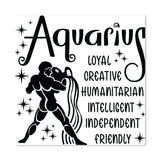 Zodiac Metal Art Print Aquarius
