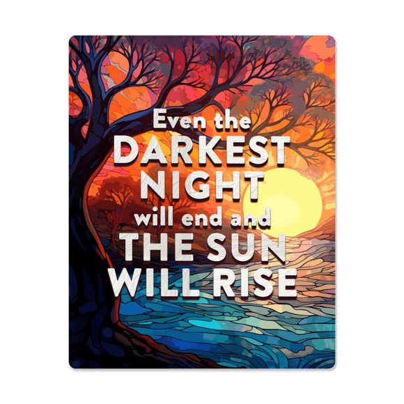 Inspirational metal art print