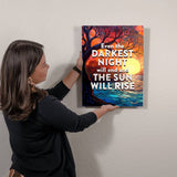 Inspirational metal art print