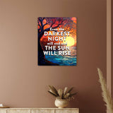 Inspirational metal art print