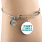Fight Like a Champion Ovarian Cancer Bracelet, Inspirational Cancer Support Jewelry, Ovarian Cancer Diagnosis Gift, Cancer Fighter Bracelet