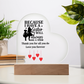 Sentimental Sister Gift – Acrylic Heart Plaque with Loving Thank You Message, Sister Acrylic Heart Plaque – Because I Have a Sister, I’ll Always Have a Friend – Thank You Gift