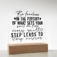 Square Acrylic Inspirational Quote Plaque, Inspirational Decor for Daily Motivation, Unique Gift for Go-Getters, Ideal Gift for Daughters