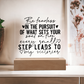 Square Acrylic Inspirational Quote Plaque, Inspirational Decor for Daily Motivation, Unique Gift for Go-Getters, Ideal Gift for Daughters