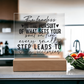 Square Acrylic Inspirational Quote Plaque, Inspirational Decor for Daily Motivation, Unique Gift for Go-Getters, Ideal Gift for Daughters