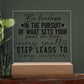 Square Acrylic Inspirational Quote Plaque, Inspirational Decor for Daily Motivation, Unique Gift for Go-Getters, Ideal Gift for Daughters