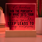 Square Acrylic Inspirational Quote Plaque, Inspirational Decor for Daily Motivation, Unique Gift for Go-Getters, Ideal Gift for Daughters