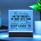 Square Acrylic Inspirational Quote Plaque, Inspirational Decor for Daily Motivation, Unique Gift for Go-Getters, Ideal Gift for Daughters