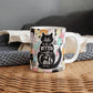 Life Is Better with Cats 11 oz All-Over Print Mug, Cute Cat Lover Coffee Mug, Colorful Kawaii Cat Design, Gift for Cat Mom & Cat Dad
