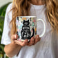 Life Is Better with Cats 11 oz All-Over Print Mug, Cute Cat Lover Coffee Mug, Colorful Kawaii Cat Design, Gift for Cat Mom & Cat Dad