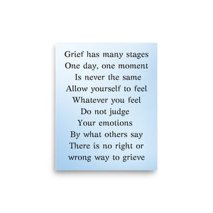 Loss Of A Loved One, Grief Quote, Strength Quote, Grief and Healing Poster