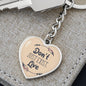 Don't Just Exist, Live, Inspirational Gift, Motivational Gifts, Acessories, Heart Pendant Keychain