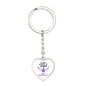 My Hero Is Now An Angel Alzheimers Keychain, End Alzheimers Keychain, Alzheimers Loss Of Loved One, Alzheimers Disease, Alzheimers Support