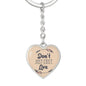 Don't Just Exist, Live, Inspirational Gift, Motivational Gifts, Acessories, Heart Pendant Keychain
