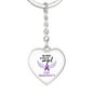 My Hero Is Now An Angel Alzheimers Keychain, End Alzheimers Keychain, Alzheimers Loss Of Loved One, Alzheimers Disease, Alzheimers Support
