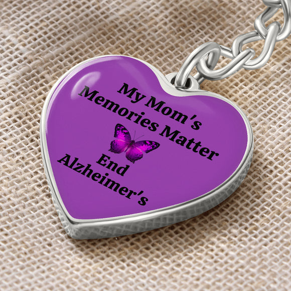 Memories Matter Alzheimers Keychain, Alzheimers Gifts, Alzheimers Awareness Mother, Alzheimers Support Mom