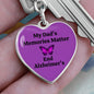 My Dad's Memories Matter Alzheimers Keychain, Alzheimers Keychain, Alzheimers Awareness, Alzheimers Support Dad, End Alzheimers