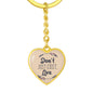 Don't Just Exist, Live, Inspirational Gift, Motivational Gifts, Acessories, Heart Pendant Keychain