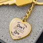 Don't Just Exist, Live, Inspirational Gift, Motivational Gifts, Acessories, Heart Pendant Keychain