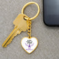 My Hero Is Now An Angel Alzheimers Keychain, End Alzheimers Keychain, Alzheimers Loss Of Loved One, Alzheimers Disease, Alzheimers Support