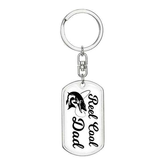 Fishing Gift, Fishing Gift For Dad, Fishing Keychain For Dad, Father's Day Fishing Gift, Fisherman Gift, Fisherman Keychain, Birthday Gift For Dad