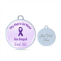 End Alz Bracelet, Support Alzheimer's Jewelry, Alzheimer's Purple Ribbon Bracelet, End Alz Jewelry, Alzheimer's In Memory Of