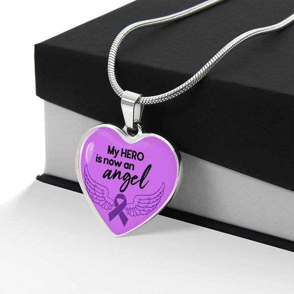 Alzheimer's Awareness Necklace, Alzheimer's Awareness Jewelry, End Alzheimer's Jewelry, Alzheimer's In Memory Of