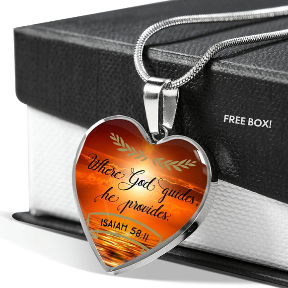 Hope Necklace, Christian Jewelry, Heart Pendant Necklace, Bible Verse Necklace, Birthday Gift Idea, Gift for Her, Jewelry for Women - TreasureNoni