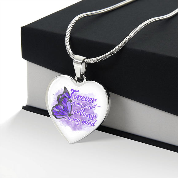 Alzheimer's In Memory Of Necklace, Alzheimer's Jewelry, Alzheimer's Disease, Alzheimers Awareness, Personalized Alzheimer's Necklace, Alzheimer's Gift
