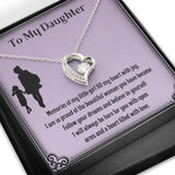 Gift For Daughter, Mother to Daughter Gift, Birthday Gift For Daughter, Heart Pendant Necklace