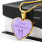 End Alzheimer's Heart Pendant, End Alzheimer's Jewelry, End Alzheimer's Necklace, Alzheimer's Awareness, Alzheimer's Support, Alzheimer's Jewelry