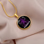 I Wear Purple For Alzheimers Disease Awareness, Alzheimers Awareness Necklace, Alzheimers Purple Ribbon Jewelry