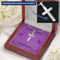 My Mom's Memories Matter Alzheimers Jewelry, Alzheimers Cross Necklace, Alzheimers Awareness, Alzheimers Support Mom, End Alzheimers