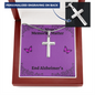 My Mom's Memories Matter Alzheimers Jewelry, Alzheimers Cross Necklace, Alzheimers Awareness, Alzheimers Support Mom, End Alzheimers