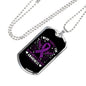 I Wear Purple For Alzheimers Disease Awareness, Alzheimers Awareness Necklace, Alzheimers Purple Ribbon Jewelry, Alzheimers Pendant