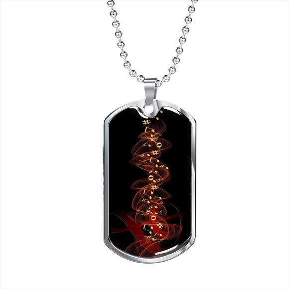 Music Lover Dog Tag Style Necklace - TreasureNoni