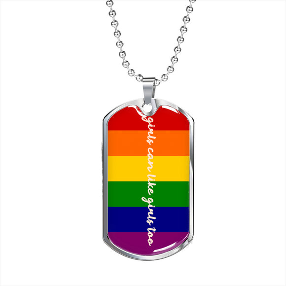 LGBTQ Pride Necklace, LGBTQ Pride Jewelry, Coming Out Gift - TreasureNoni