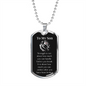 Inspirational Gift For Son, Inspirational Motivational Dog Tag Necklace, Animal Theme Lion Necklace, Lion Art, Lion Lover Gift, Strength Gift For Son
