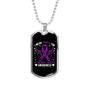 I Wear Purple For Alzheimers Disease Awareness, Alzheimers Awareness Necklace, Alzheimers Purple Ribbon Jewelry, Alzheimers Pendant