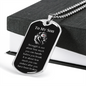 Inspirational Gift For Son, Inspirational Motivational Dog Tag Necklace, Animal Theme Lion Necklace, Lion Art, Lion Lover Gift, Strength Gift For Son