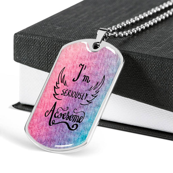 Inspirational Jewelry: 'I'm Seriously Awesome' Unique Necklace, Empowering Jewelry for Teen Girls, Perfect Confidence Boosting Gift