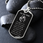 Inspirational Gift For Son, Inspirational Motivational Dog Tag Necklace, Animal Theme Lion Necklace, Lion Art, Lion Lover Gift, Strength Gift For Son