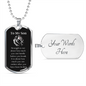 Inspirational Gift For Son, Inspirational Motivational Dog Tag Necklace, Animal Theme Lion Necklace, Lion Art, Lion Lover Gift, Strength Gift For Son