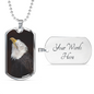 Eagle Dog Tag Necklace, Men's Jewelry, Jewelry for Men, Unisex Jewelry - TreasureNoni