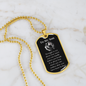 Inspirational Gift For Son, Inspirational Motivational Dog Tag Necklace, Animal Theme Lion Necklace, Lion Art, Lion Lover Gift, Strength Gift For Son