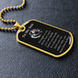 Inspirational Gift For Son, Inspirational Motivational Dog Tag Necklace, Animal Theme Lion Necklace, Lion Art, Lion Lover Gift, Strength Gift For Son
