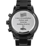 Grandfather Father and Veteran, Nothing Scares Me, Gift For Grandfather, Soldier Veteran
