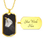 Eagle Dog Tag Necklace, Men's Jewelry, Jewelry for Men, Unisex Jewelry - TreasureNoni