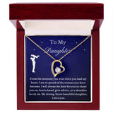 To My Daughter From Dad, Daughter Necklace, Father to Daughter Gift, Birthday Gift To Daughter From Dad, Gift From Dad To Daughter